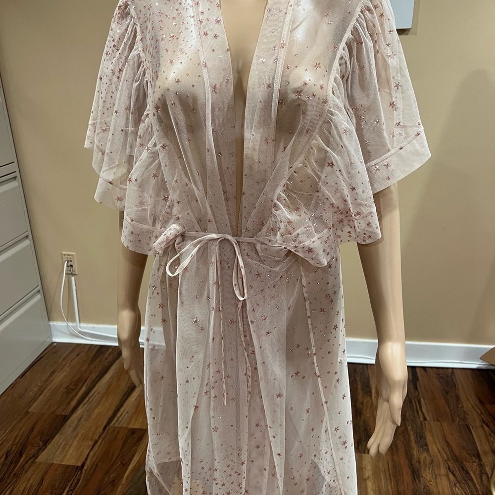 Victoria's Secret Pink Starry Sheer Robe